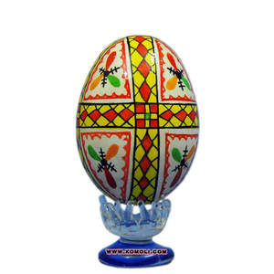 Huevos de Pascua de plata verde pintados a mano para niños, decoración de Pascua - Product Image 6