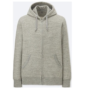 Jersey gris unisex con capucha para fitness 100% algodón liso de lana traje de sudor con estampado de logotipo Opción de talla grande al por mayor forrado - Product Image 1