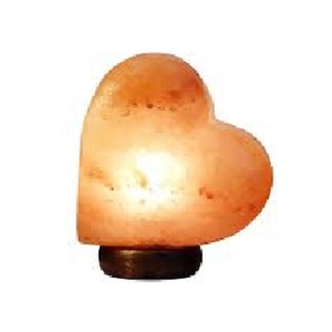 Lampe en forme de cœur sel naturel Orange marque indienne - Product Image 1
