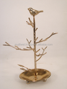 Support à bijoux en métal à 2 niveaux, nouveau design, couleur blanc et crème - Product Image 2