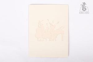 Flor de Cerezo de la banda de música 3D tarjeta hecho a mano corte láser tarjeta de felicitación, tarjeta de cumpleaños - Product Image 6