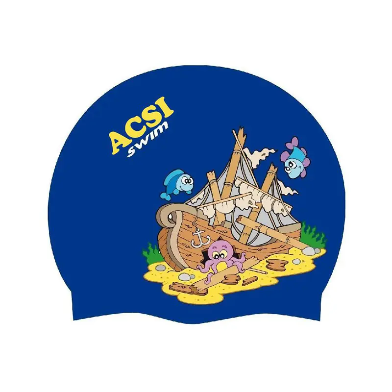 ACSI swim cap Nice printing and good quality