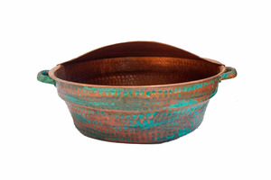 Bol de spa en cuivre en métal de nouvelle conception bol décoratif martelé à la main bol de spa de pédicure en pied martelé en métal - Product Image 6