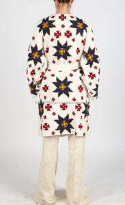 Suzani-Chaqueta Bohemia con estampado geométrico para mujer, traje femenino con bordado, talla grande, a la moda, para playa - Product Image 4