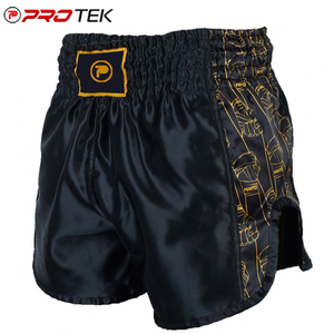 Pantalones Cortos de Muay Thai Unisex de Diseño Personalizado Más Vendidos, Equipo de Boxeo Premium 100% Poliéster y Satén Cómodo - Product Image 3