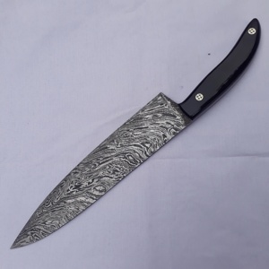 มีดทำครัวเหล็กดามัสกัสขนาด5นิ้วมีดทำครัวเหล็กคาร์บอนคมพิเศษแบบใช้แล้วทิ้ง - Product Image 2