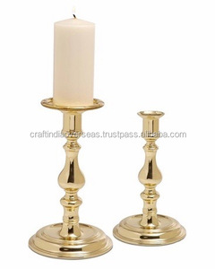 Portavelas de latón Hurricane Portavelas de metal - Product Image 1