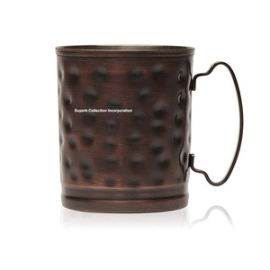 Lot de 4 mugs à bière en cuivre, faites à la main, vente directe d'usine, OEM - Product Image 3