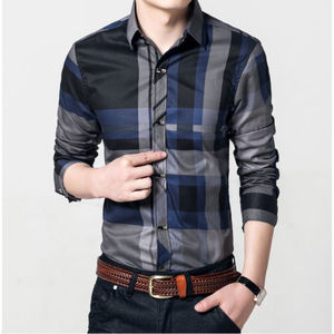 Chemise à manches longues pour homme, tenue d'affaires décontractée, couleur blanche, noire, nouvelle collection 2020 - Product Image 6