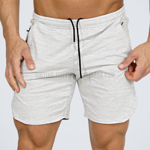 Vente en gros streetwear uni avec cordon de serrage short de jogging en coton éponge français épais et vierge short de survêtement en molleton de coton pour hommes - Product Image 5