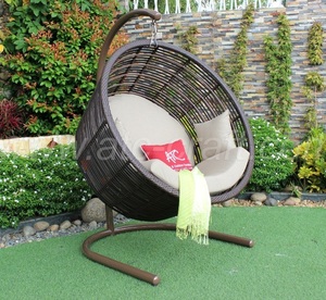 EAGLE COLLECTION-Hamaca de mimbre sintética moderna, modelo de columpio para exteriores con estilo, para uso en jardín, diseño más novedoso, material metálico, para uso en el jardín - Product Image 1