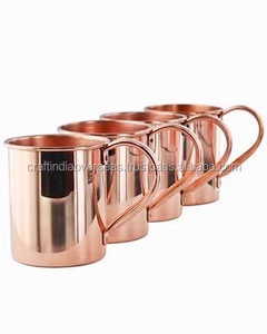 Venta caliente 100% Taza de cobre Venta caliente Nuevo diseño Taza de café con boquilla de moda Nuevo estilo Bar Taza para beber Taza de cobre sólido puro - Product Image 2