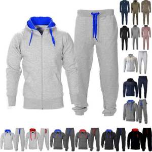 Nouveau style chaud survêtement coton polaire à capuche pantalon polaire sueur 100% coton survêtements hiver imprimer Jogging costumes - Product Image 4