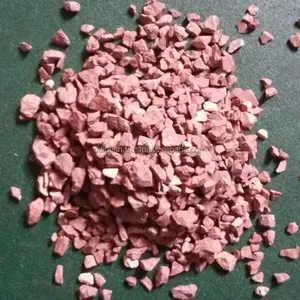 High quality 7 herdnesh flooring used hardens constriction stone RED chips and aggregate stone grit wash stone price per tone