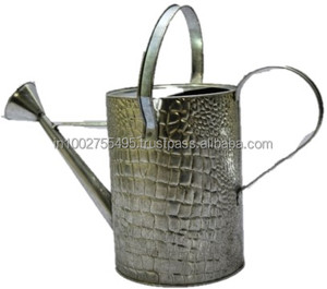 Jardinière de sol contemporaine galvanisée avec plaque GP pour décoration extérieure IHA IHAM011 - Product Image 3