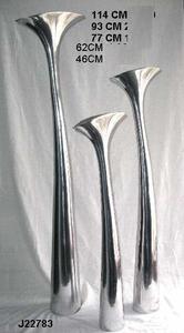 Jarrones de Flores de Aluminio Fundido Reciclado, Bloques Cuadrados con Pulido Espejo, Decoración del Hogar, Jarrón de Metal para Piso - Product Image 5