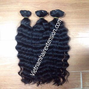 Extensions de cheveux brésiliens ondulés, 100% cheveux humains vierges Remy, tissage invisible, origine Vietnam - Product Image 1