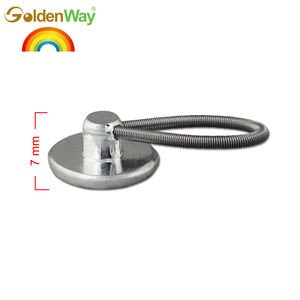 High Quality GoldenWay Silver Flatback Waist Spring Aluminum Plating Washable <b>Button</b> Extender <b>for</b> <b>Jeans</b> - Product Image 3