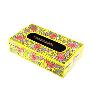 Boîte à mouchoirs décorative florale bleue voiture et support de mouchoirs de table pour la maison, le bureau, la cuisine, la salle à manger et l'utilisation de cadeaux - Product Image 5