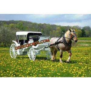 Primavera victoria cavalo transporte real cavalo desenhado baghi bela branca transporte vitoriano com assento vermelho