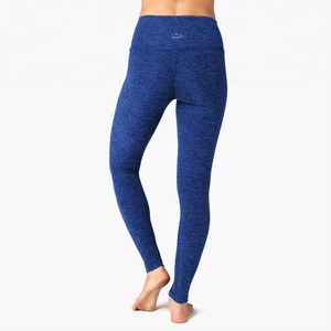 Proveedor Profesional de Leggings Deportivos para Mujer al por Mayor, de Cintura Alta, Transpirables, Anti-UV, con Efecto Melange, Personalizables para Yoga y Gimnasio - Product Image 4