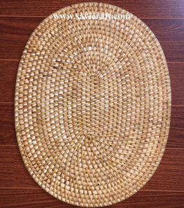 Porte-gobelets en rotin de bonne qualité pour la vaisselle de cuisine / Sous-verres ronds en rotin tissé du Vietnam, autres articles de rangement pour la maison, faits à la main - Product Image 2