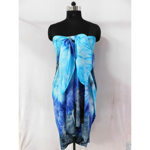 Empate tinte pareo mujer hechos a mano de ropa de playa bikini cover up sarong - Product Image 3