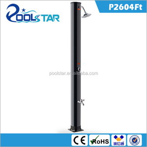 Modern <strong>Standing</strong> <strong>Shower</strong> 35L <strong>Solar</strong> Heated Outdoor <strong>Shower</strong> <strong>with</strong> Free-Rotating &amp; Foot <strong>Shower</strong> for Poolside Beach or Spa - Product Image 1
