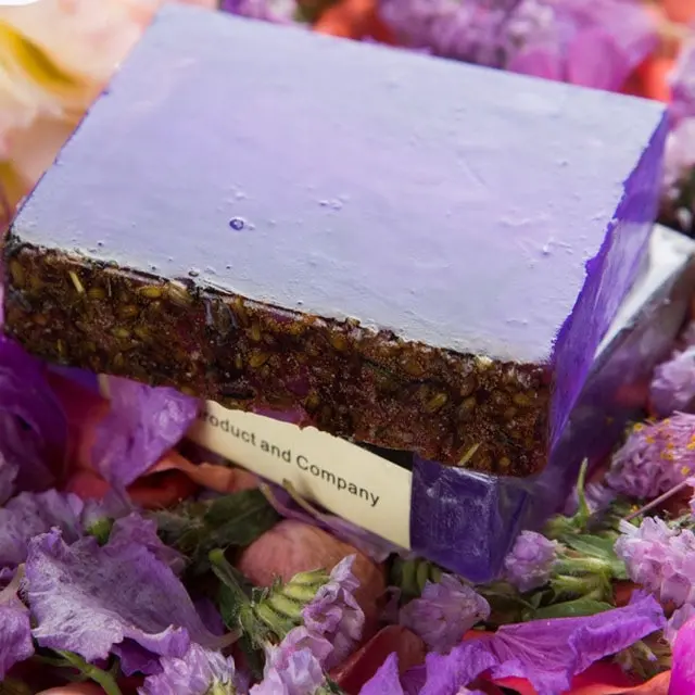 Alle natürlichen und biologischen Zutaten Handmade Lavender Soap Bar