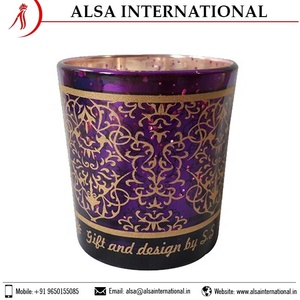 Bougie votive de luxe du fabricant indien Porte-verre Logo personnalisé et taille pour la décoration de la maison-Vente en gros - Product Image 2