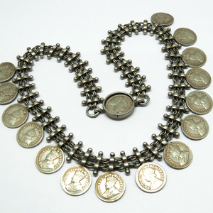 Bijoux Vintage, collier en argent massif 925, bijoux en argent indien, grossiste - Product Image 1