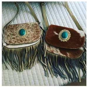 Banjara-Bolso de mano de piel Natural para mujer, bolsa de noche de cuerpo cruzado, estilo étnico tradicional, hecho a mano - Product Image 1