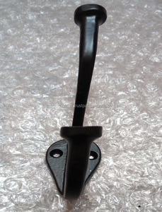 Wholesale Antique Animal Head Cast Iron Coat Hook Black Finish Wall Mount decorative cloth Hanger hook - Product Image 2