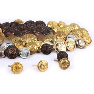 กระดุมตกแต่งแฟชั่นใหม่คุณภาพสูงสีทองสีขาวกรมท่ากระดุมสำหรับผู้ชายเสื้อโอเวอร์โค้ทเสื้อผ้าเย็บเครื่องประดับ - Product Image 1