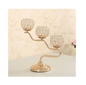 Candélabre de mariage écologique en cristal d'aluminium durable décor de bureau à domicile noël saint valentin centre de table autre - Product Image 5