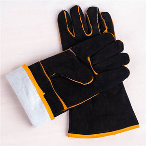 Gants de sécurité unisexes en cuir de vachette avec logo personnalisé Gants de soudage industriel confortables pour hommes et femmes - Product Image 2