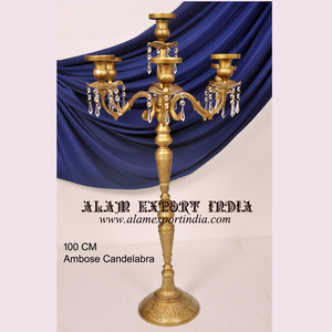 Nuevo último diseño antiguo plata cobre negro oro blanco repujado candelabros en forma personalizada y diseño personalizado - Product Image 5