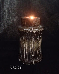 ขายส่งราคาถูก โถใส่เทียนงานศพ รูปทรงรากไม้หินอ่อน สีธรรมชาติ อุปกรณ์งานศพ รับผลิตแบบ OEM ODM - Product Image 1