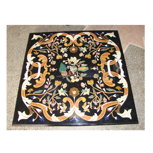Marble Inlay Dining <b>Table</b> <b>Top</b>, Inlay Marble <b>Decorative</b> <b>Table</b> <b>Top</b> - Product Image 1