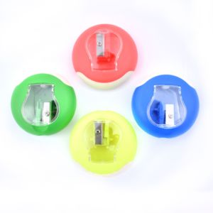 Aiguisoir à crayon en plastique, lame en acier de haute qualité, nouveau design, portatif avec gomme libre, 1 trou - Product Image 2