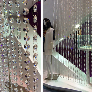 Guirlandes en cristal poli K9, diamant, argent et or, en provenance d'Inde - Product Image 4