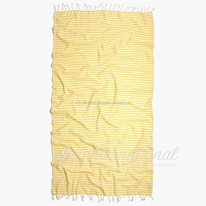 Kash Peshtemal Turkish Pestemal, Hamam Towels Wholesale Blanket, Vintage Look - BLK Trendy Beach Towel - Product Image 2