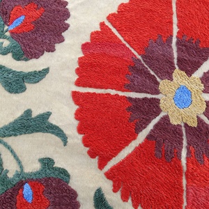 ขายส่ง Vintage โบราณ Afghan Tapestry,คู่ขนาด Handmade โยนมือปัก Suzani แขวนผนัง - Product Image 3