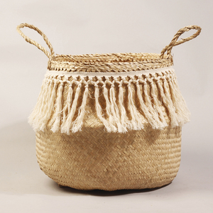 Cheap Price and Stocked Hand Woven Folding <b>Seagrass</b> <b>Basket</b> From Vietnam - Product Image 1