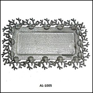 Placas de cargador de Metal de tendencia superior Aluminio Redondo Plata Boda Uso Venta al por mayor Fabricantes hechos a mano a granel en INDIA - Product Image 5