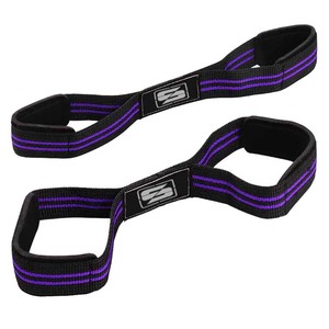 Gym Fitness Bodybuilding Neoprene Padded Wrist Support Pull-Up <b>Bar</b> Figure Eight <b>Lifting</b> Straps for Unisex - Product Image 3