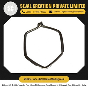 Pernos Planos Plateados al por Mayor para Cierres y Ganchos, Componentes para Joyería, Marca Sejal Creation - Product Image 6