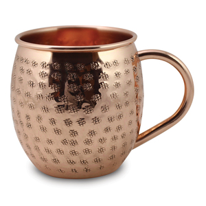 Tazas de cóctel de cobre y latón, Color cobre, con nuevo martillo, taza de mula de acero inoxidable con mango de tubo - Product Image 1