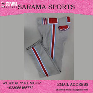 Pantalons de baseball pour hommes/pantalons de baseball de grande taille/pantalons de softball en gros avec logo personnalisé, - Product Image 3