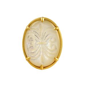 Handmade Natural Gemstone 925 Sterling Silver <b>Pearl</b> <b>Ring</b> for Women Gold Plated Hot Sale - Product Image 2